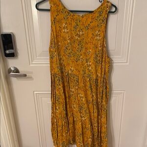 Old Navy Floral Yellow Sleeveless Dress